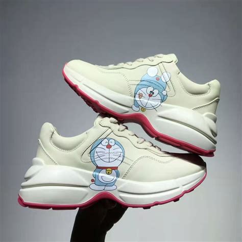 gucci doraemon shoes|doraemon rhyton women's shoes.